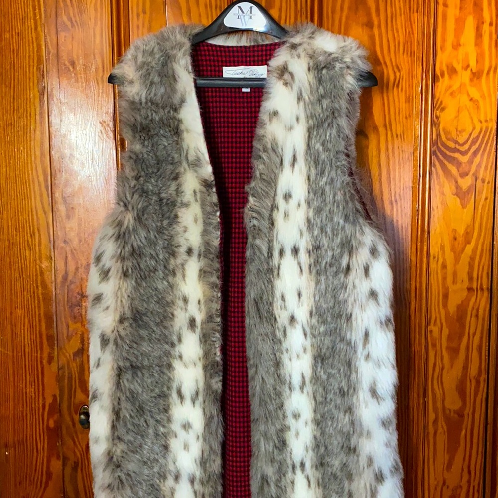 Faux Fur Western Style Long Vest